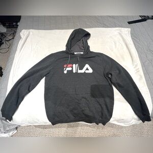 Fila hoodie - charcoal grey
